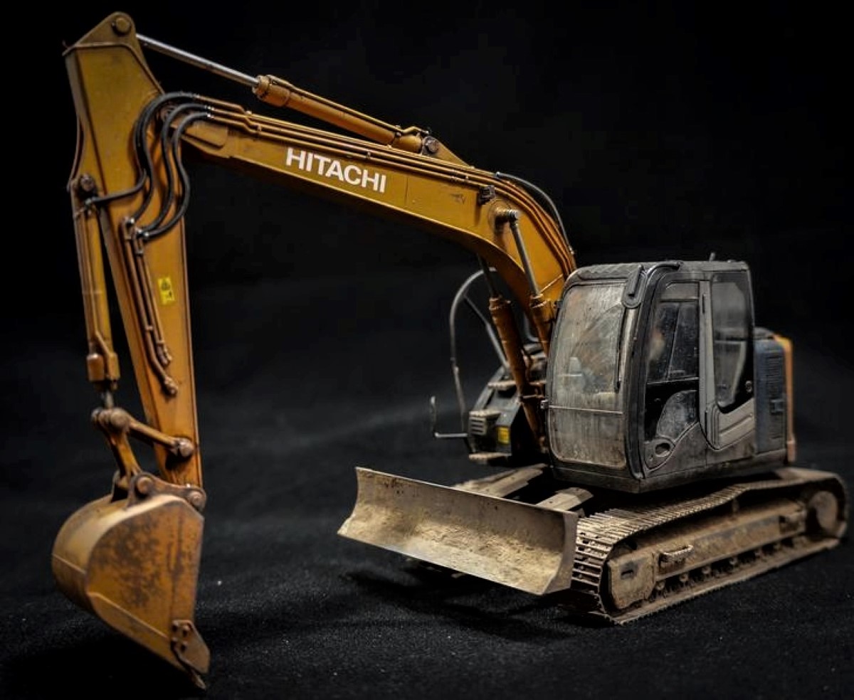 1/35 scale model of a Hitachi Zaxis 135US Excavator