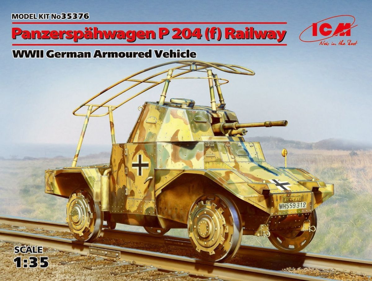 Panzerspähwagen P 204(f) German Armoured Railway Car WWII by ICM Review