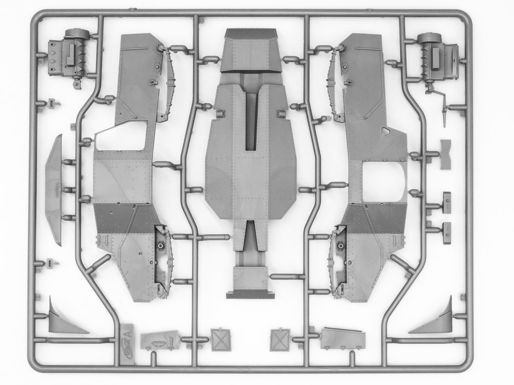 InSCALE Panzerspahwagen P 204 f German Railway Service Sprue Grayscale A