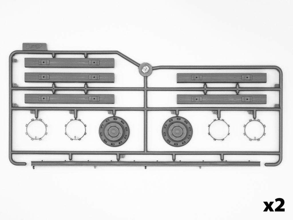 InSCALE Panzerspahwagen P 204 f German Railway Service Sprue Grayscale G