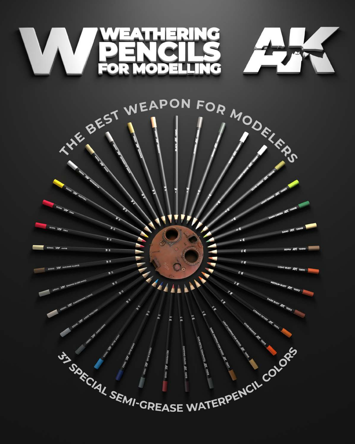 WEATHERING PENCILS For Modelling GreasePaint