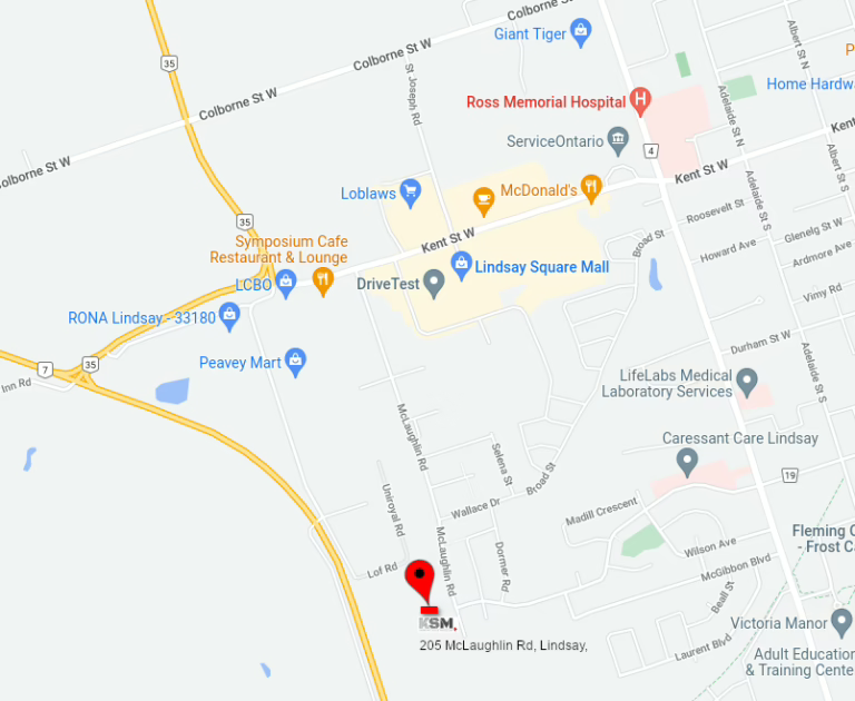 Kawartha Scale Modellers meeting location with easy access and free parking