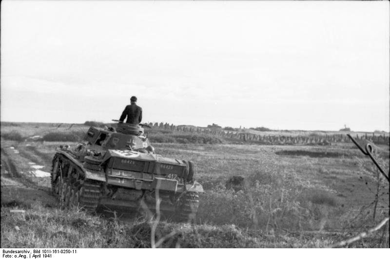 Balkan, Panzer III auf dem Marsch