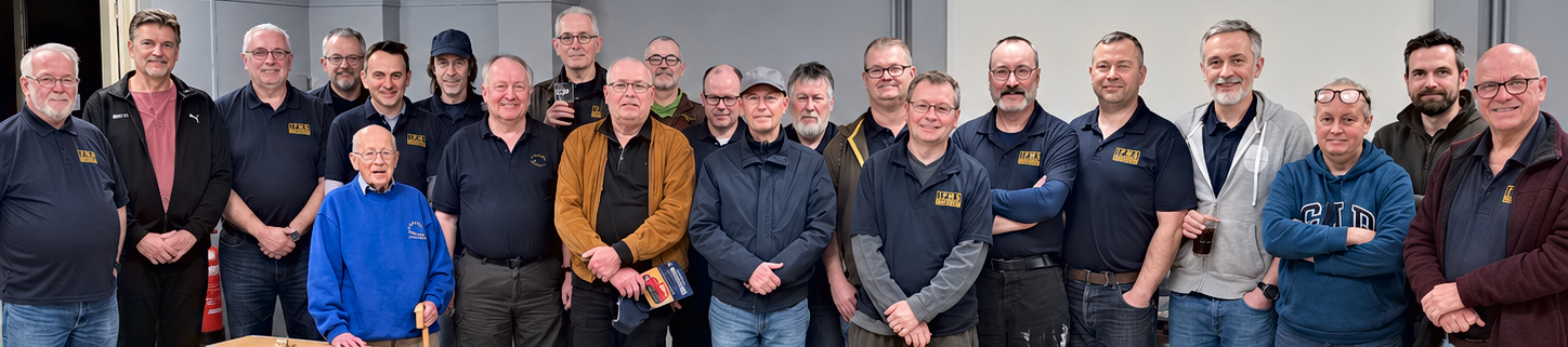 IPMS Gloucester Club Members present at the meeting with Dalt Nyberg KSM Club - second from the left.